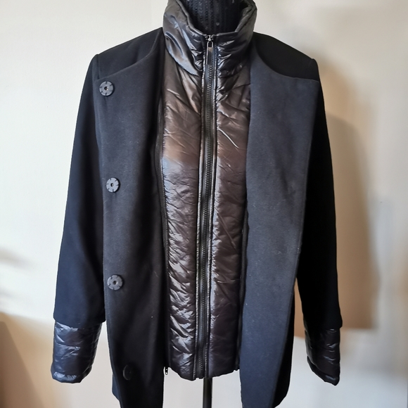 French Connection Black Coat Size Medium - Picture 2 of 8